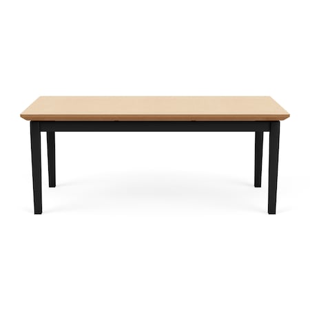 Lesro Lenox Steel Coffee Table, Natural Maple LS0840